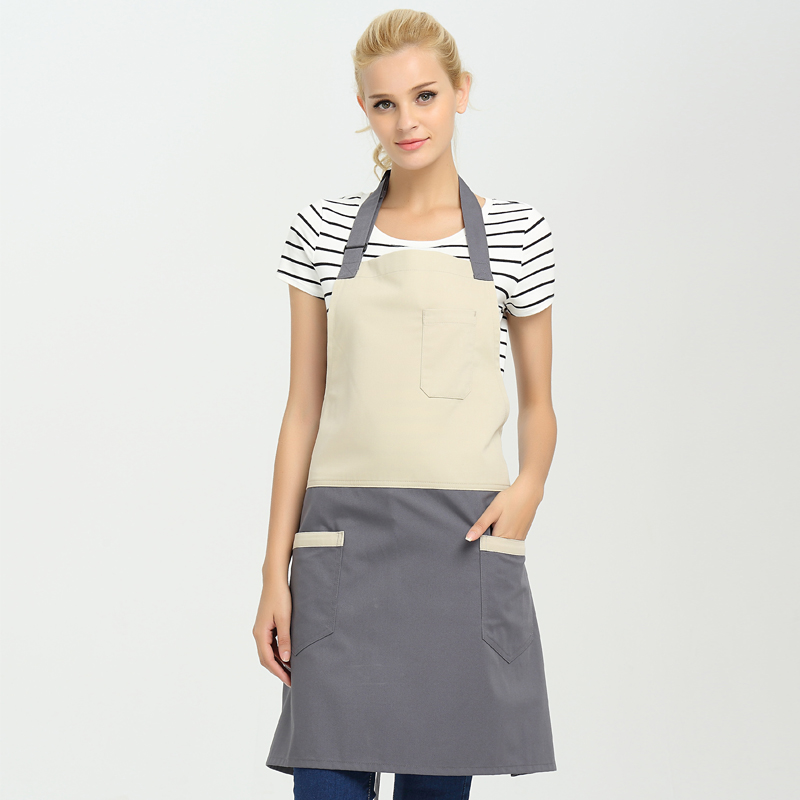 圍裙廚房定制工作服咖啡店廚師成人創(chuàng)意做飯圍腰家居女奶茶店logo - 360購物