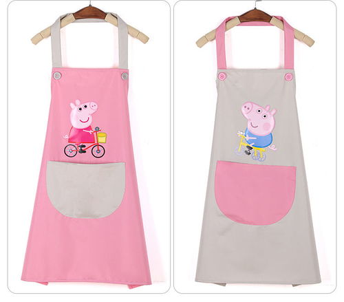 圍裙女可愛防水防油韓版時尚廚房男女成人罩衣圍腰