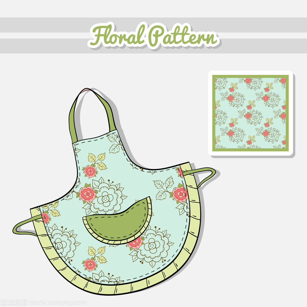 在藍(lán)色的圍裙玫瑰