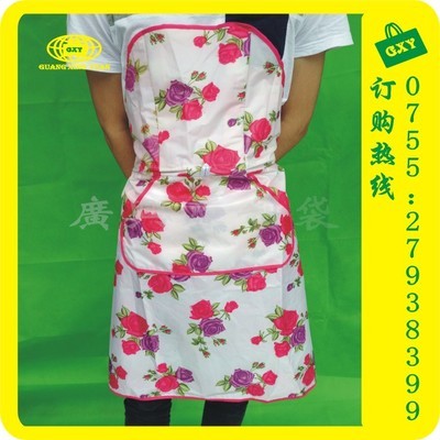 【【廠家訂做】防水圍裙 韓版滌綸圍裙 廣告工作圍裙 量大價(jià)優(yōu)】?jī)r(jià)格,廠家,圖片,圍裙,深圳市廣興原制袋-