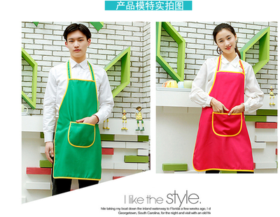 工廠定制圍裙印LOGO 烘焙、美甲師、酒水促銷等多行業工作服解決方案